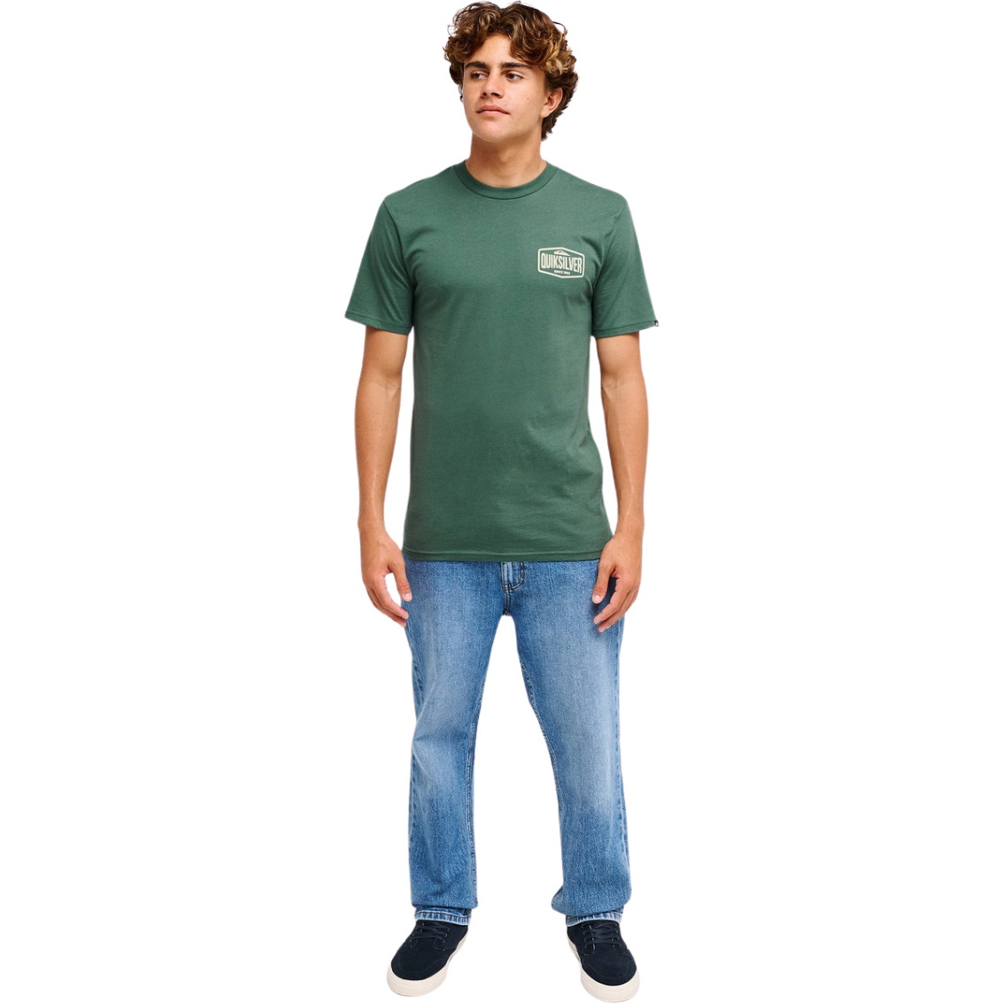 2026 Quiksilver Mens EV Surf Garage Short Sleeve T-Shirt EQYZT08461 - Forest